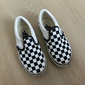 Toddler size 11 checkered vans